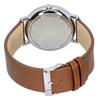 Skagen Signatur Leather Strap Multifunction Cream Dial Quartz SKW6942 Men's Watch