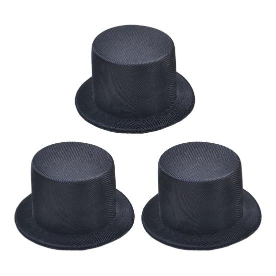 Mini Top Hat 9cm EVA Baby Toppers for Dolls Crafts Black/White Pet Costume Accessory