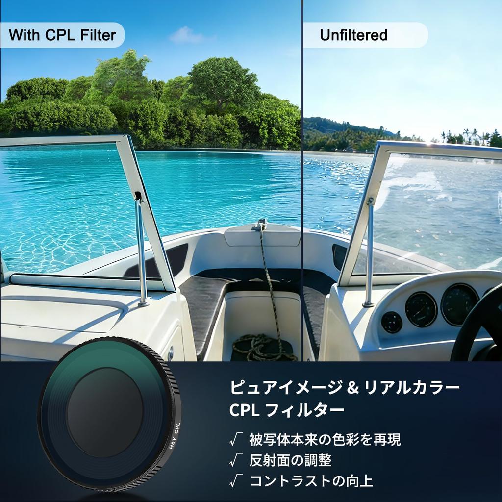 OSMO NANO Polarizer Filter for DJI Osmo Polarizing Filter with and Features H&Y (Single Item) Nano, Anti-Static, Dirt-Resistant, Water-Repellent,