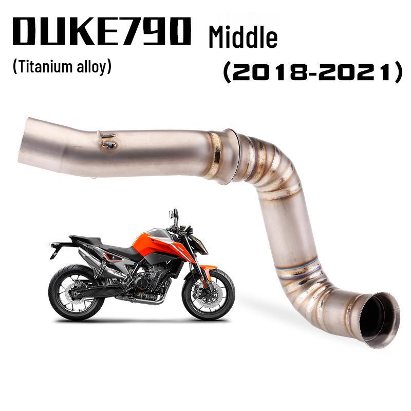 DUKE790 Titanium Exhaust Front Section: Non-Destructive AR Tail Upgrade.