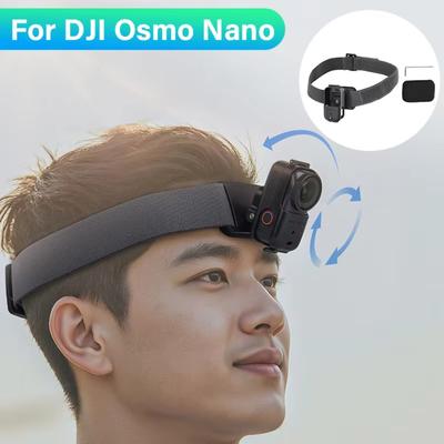 Rotatable Headband Vertical/Horizontal Head Fixed Strap for DJI Osmo Nano Action Camera Accessories