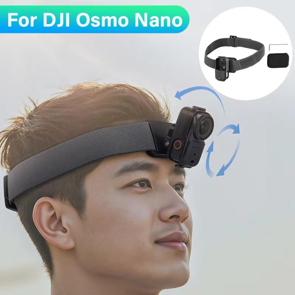 Rotatable Headband Vertical/Horizontal Head Fixed Strap for DJI Osmo Nano Action Camera Accessories