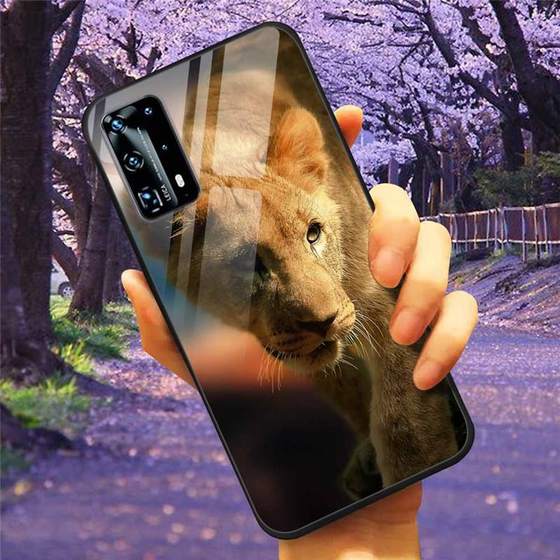 For Huawei P40 Lite / P40Pro Case P 40 Tempered Glass Starry Marble Hard Back Cover for Huawei P40 Pro / P40Lite E Cases Coque