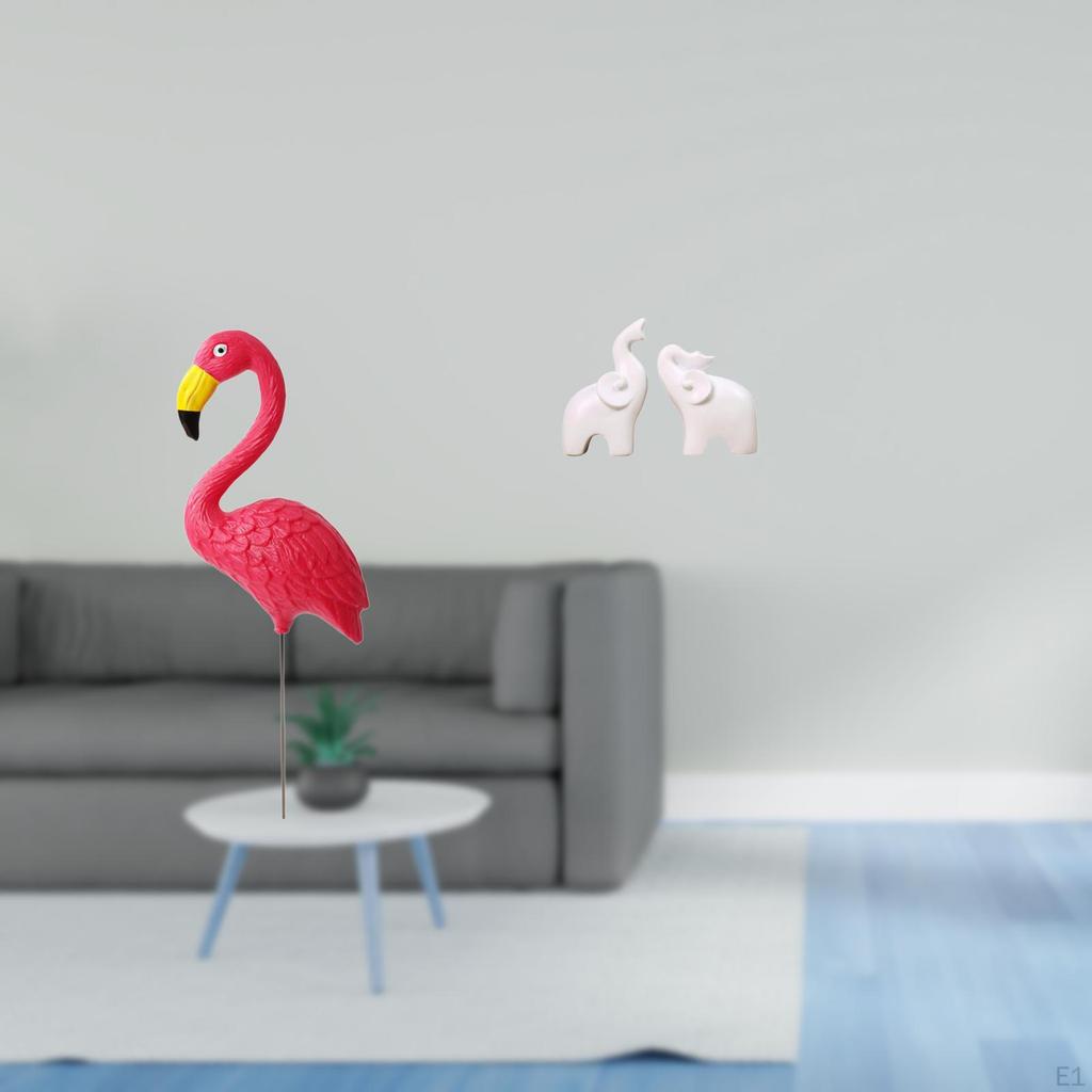 Flamingo And Sculpture Set for Enchanting Home Decor Outdoor Fairy Yard Art Ornament Holiday