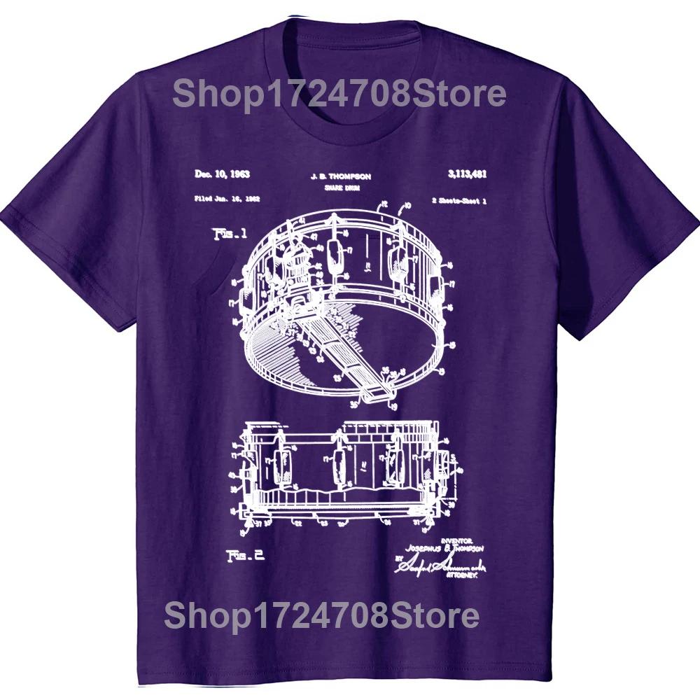 

Funny Drum Drummer Patent Musician Percussion Graphic Tshirts Tshirt Men Womens Fashion Casual Oversized 100 Cotton T Shirt 4XL