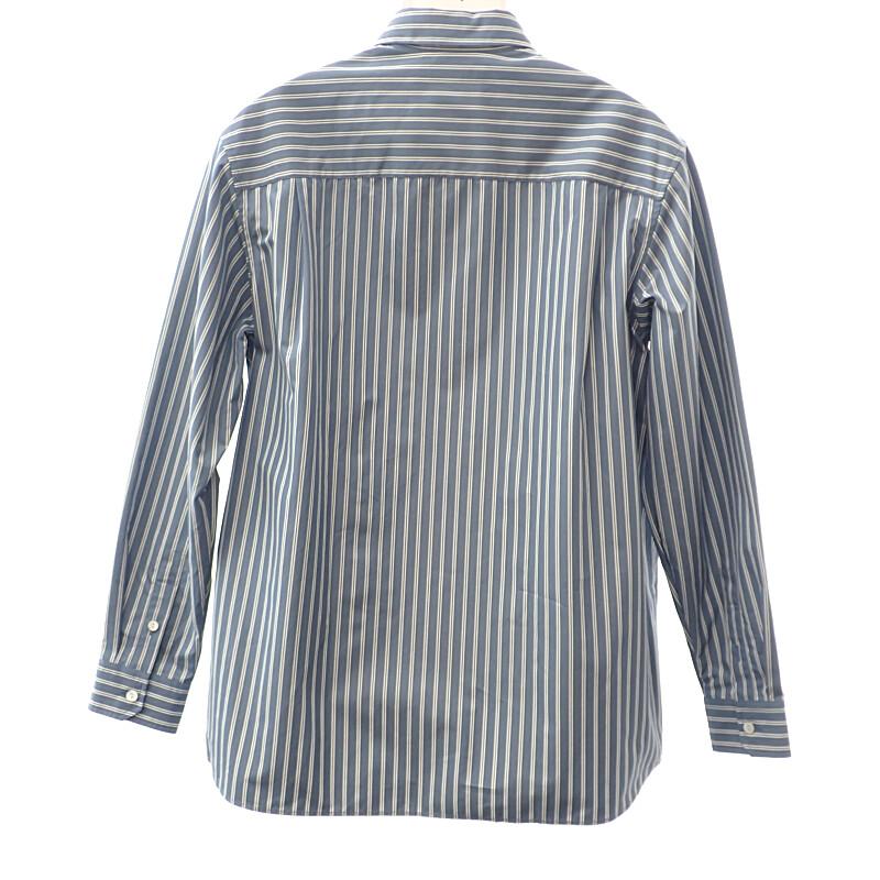 Gucci 814715 46 Long Sleeve Shirt Blue Cotton Mens