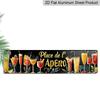 Retro Metal Sign "Place De L'Apero" - Vintage Wall Decoration for Home, Bar, Café, | Colorful Cocktail Design, 10.16 X 40.64 Inches | Perfect for