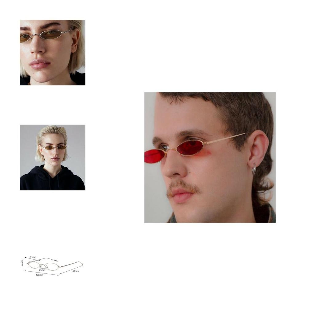 Vintage Small Oval Frame Sunglasses Women's Retro Fashion Shades With Timeless Design