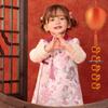 LUSON Baby Girl's Winter Fleece Qipao Dress