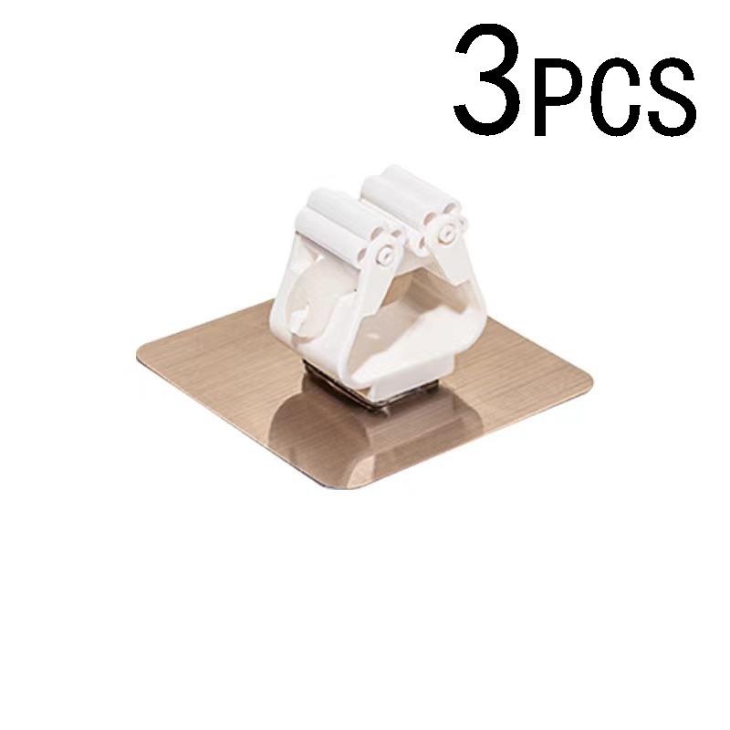 1-10pcs Adhesive Multi-Purpose Hooks Wall Mounted Mop Organizer Holder RackBrush Broom Hanger Hook Kitchen Bathroom Strong Hooks