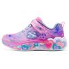 S-Lights Fashion Trend Comfortable Versatile Shiny Casual Shoes Kids Sneaker Pink Purple 302696L-LPMT
