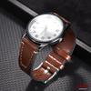 Watchband 20mm 22mm Vintage Oil Wax Leather Watch Straps for Seiko for SmartWatch Men Women Wrist Belt Stitching Brown Bracelet