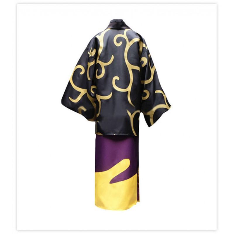 Takasugi Shinsuke Cosplay Costume Ghost Troops Governor Yukata Anime Halloween Party Outfit Men