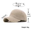 Ajustable Size Corduroy Baseball Cap Cotton Hip Hop Cap Necessory Winter Hats  Men Women
