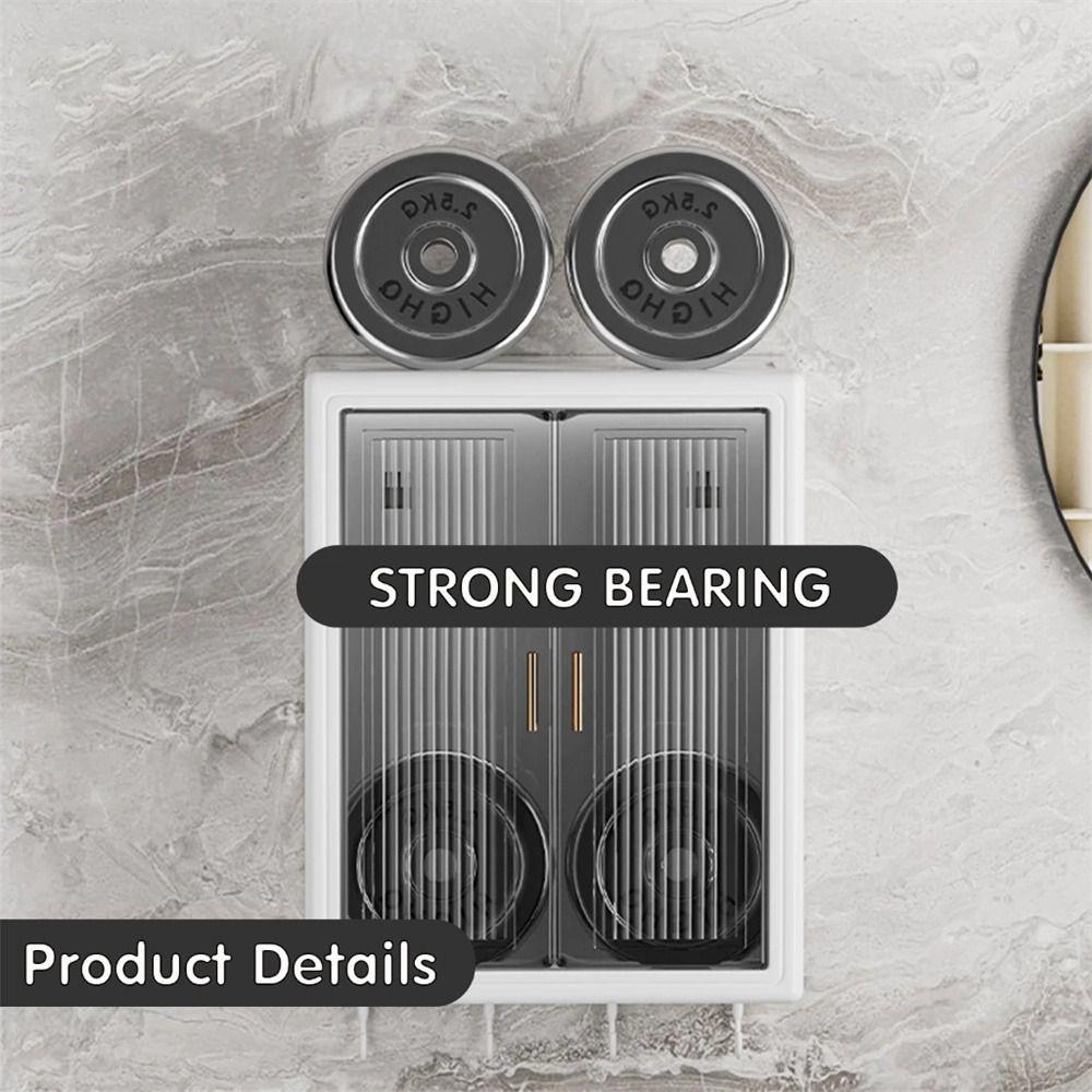 Wall-Mounted Cosmetic Storage Cabinet Simple Dustproof Bathroom Storage Box Waterproof Skincare Products Storage Box