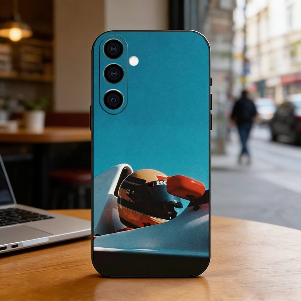 Racing Driver M-Michael S-Schumacher Phone Case Black Silicone Soft For Samsung Galaxy A73,A72,A71,A70,A53,A52,A51