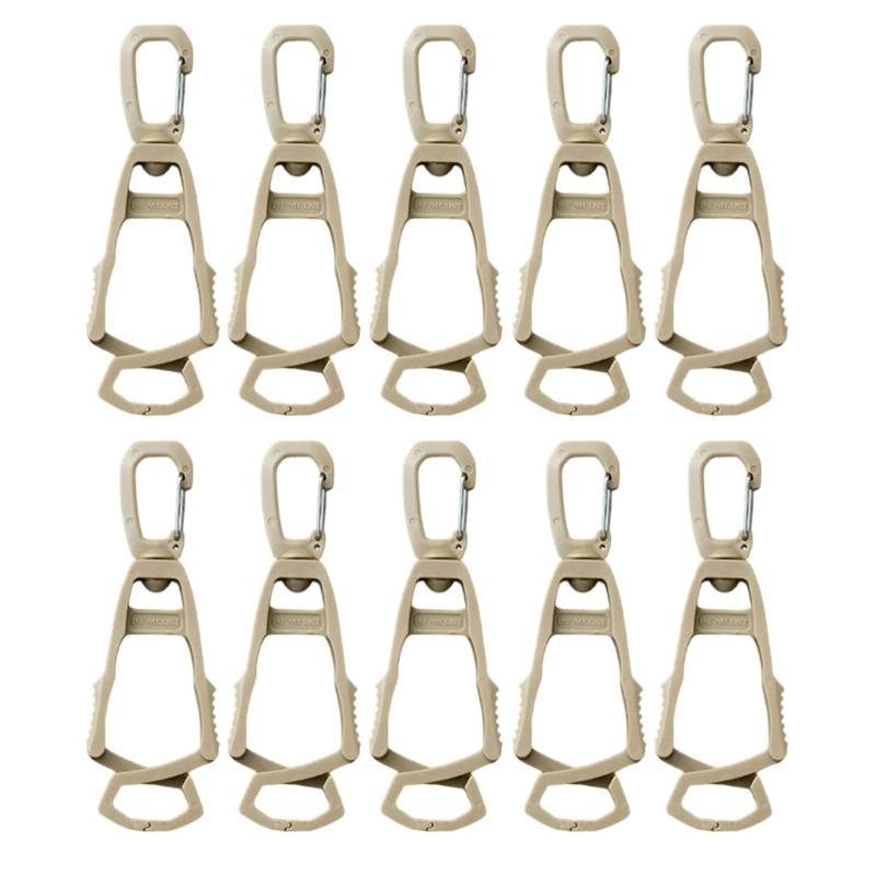 Multipurpose Clip Hook for Outdoor Organization Plastic Clamps with Nonslip Grip for Camping Hiking Accessories