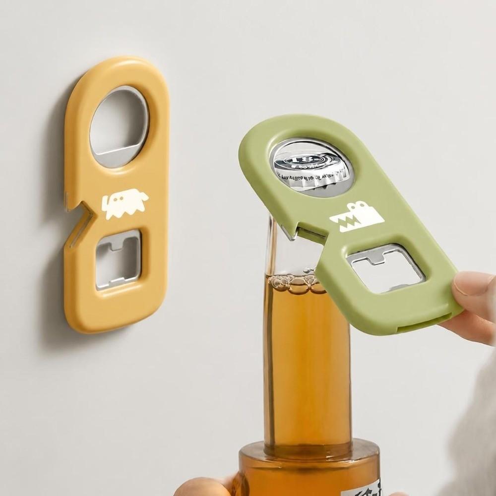 4 In 1 Beer Bottle Opener Multi-Purpose Can Opener Durable Magnetic Bottle Opener  for Long Nails