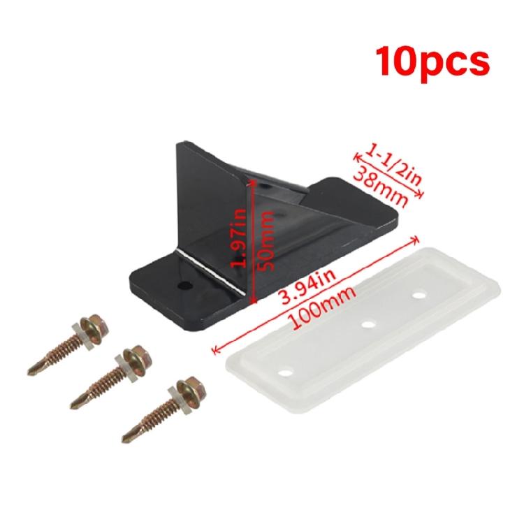 Confezione da 10 Pezzi/set Paraneve per Tetti Metallici Progettati con Guarnizione di Tenuta in Neoprene e Viti di Alta Qualità Proteggono Contro la Scivolata della Neve