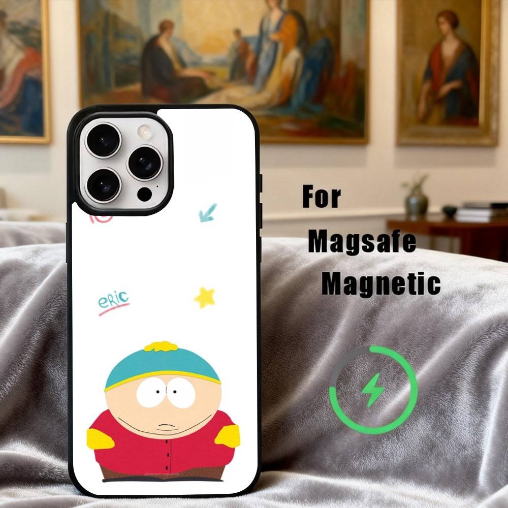 C-Cartoon S-South-H P-Park-S Phone Case For iPhone17,16,15,14,13,12,11 Plus,Pro Max Magnetic For Magsafe Wireless Charging