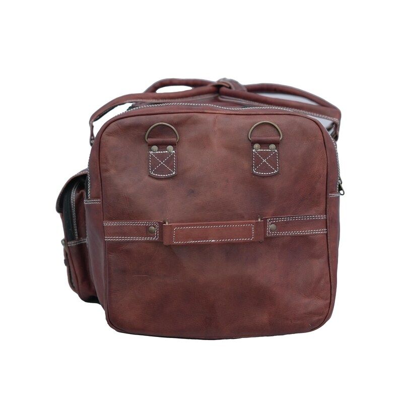 Classic Duffle for Him or Her Handmade Travel Luggage Vintage Leather Weekender Bag