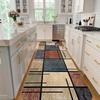 VIKAMA Checkered Carpet Creative Runner Rug Large Area Rugs Easy-Clean Kitchen Rug Doormat  Rug For Bedroom Live Room Home De