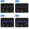 Universal Car Switch Panel 12V Voltmeter Dual USB Accessories For Marine Boat Caravan RV Electric Digital Display Switches