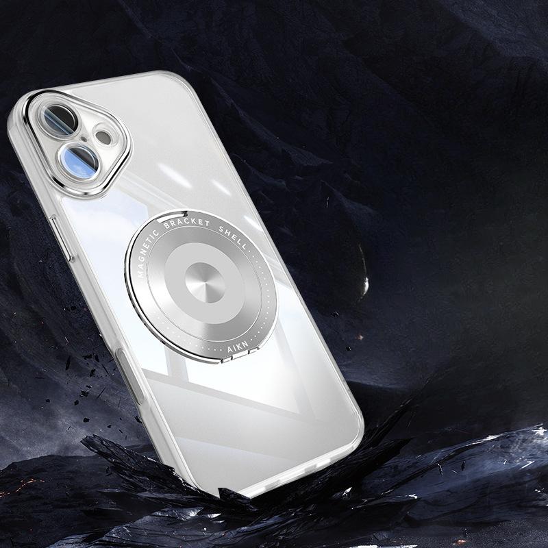 Applicable To Apple 16plus Lens Film 14 Phone Case Rotating Magnetic Ticktick 360 Stand Case IPhone15Pro