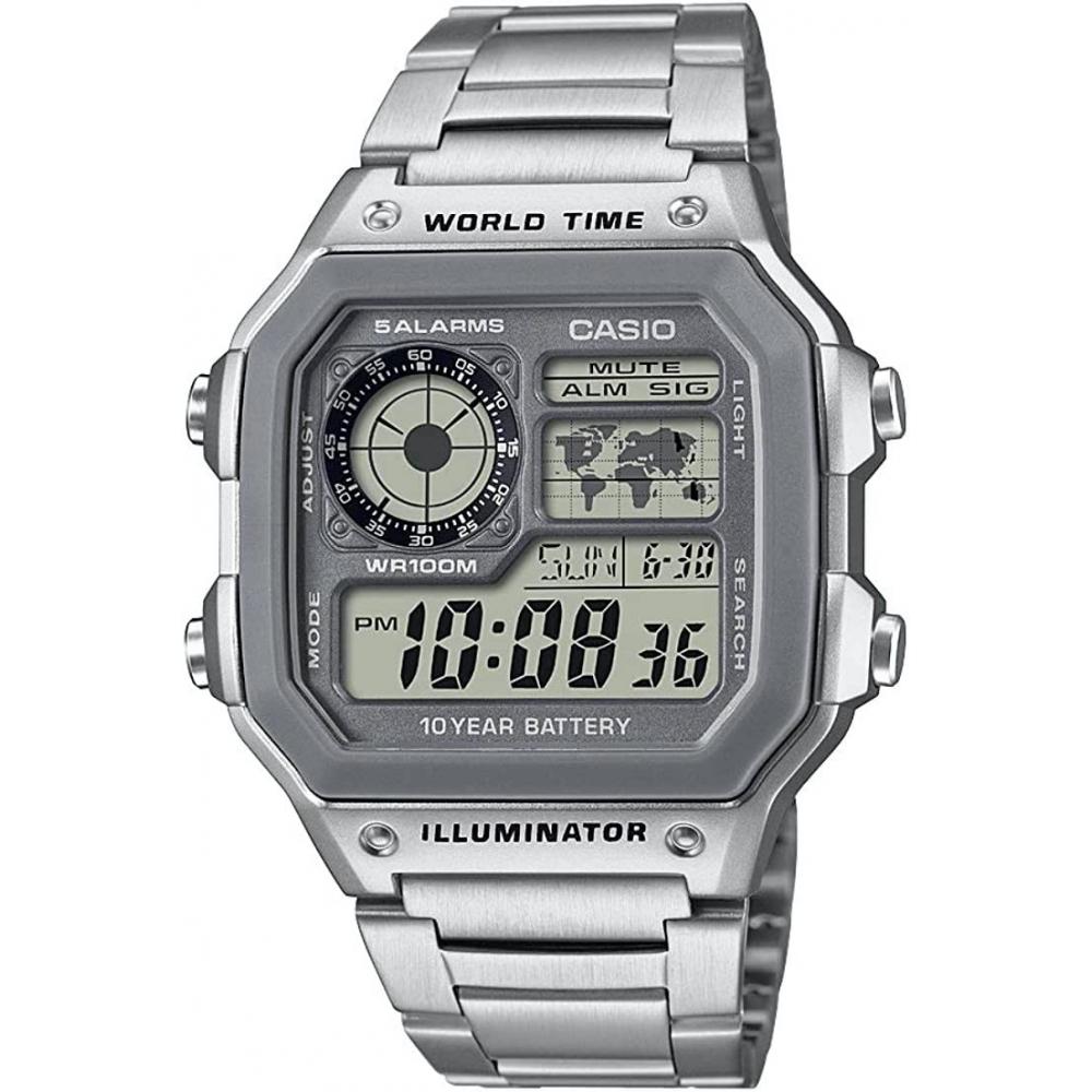 

CaSio Ae 1200 Ae 1200whd 7av [] [CaSio] Мировое время Цифровые мужские часы Серия подлинных