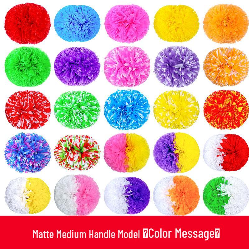 פונפונים גדולים מט לצ'ירלידינג עם ידיות דו-ראשיות