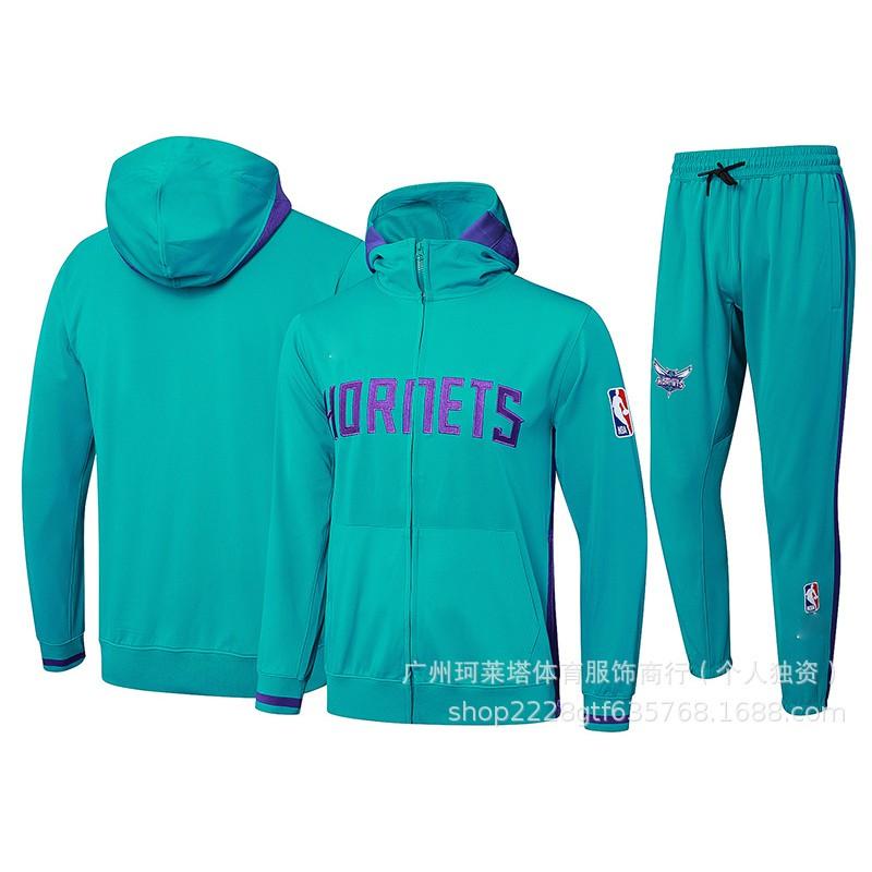 Maglia da allenamento da basket a maniche lunghe con cappuccio squadra NBA uomo Lakers Cavaliers Celtics Jazz Bulls Spurs Warriors