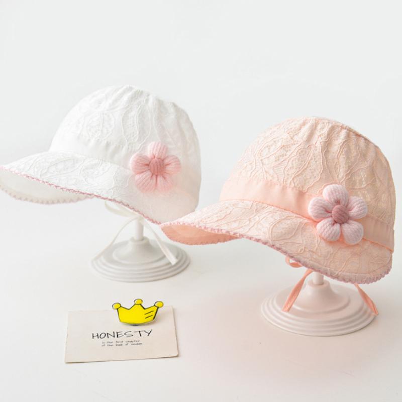 Kids Flower 01y Baby Cute Sun Hat Large Brimmed Girl Sunscreen Basin Caps Summer Thin Breathable Children Bucket Hats