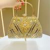 New Women's Bag Handbag Large Capacity Female High-end Celebrity Diamond-encrusted Hand Bag Shoulder Messenger Dinner Bag