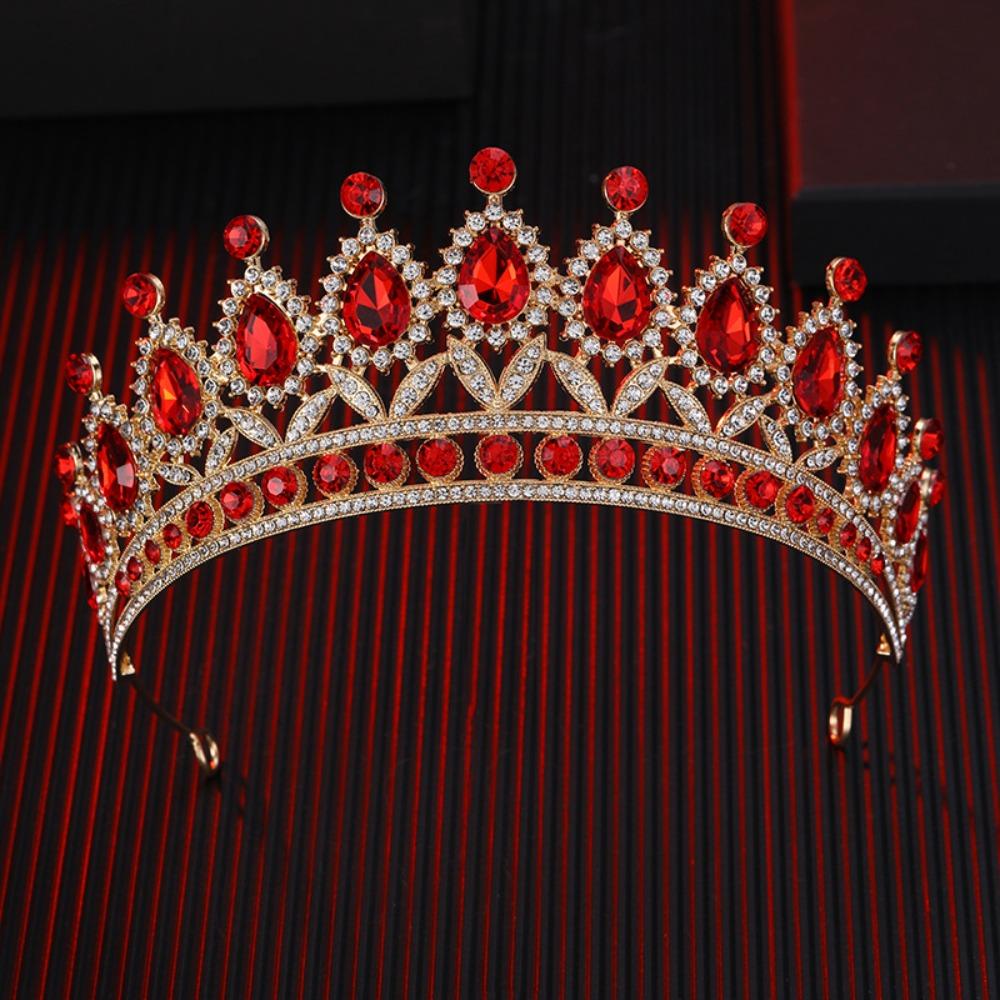 Luxury Crystal Bridal Crowns Cake Decorations Queen Princess Tiara Wedding Crown  Birthday Party