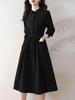 Autumn Retro High-End Women's Slim Mid-Length Dress