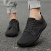 Fashion Crestar Men's Barefoot Wide Toe Shoes Extra Wide Width Minimalist Sneakers Breathable Cozy Mesh Sports Shoes Casual Walking Shoe