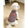 1PC Spring and Summer Striped Pet Tank Top for Teddy Bear Miniature Dogs - Breathable Elastic Clothing