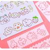 Cute Cartoon Hand-Painted Hollow Newspaper Template & DIY Drawing Ruler Set for Kids