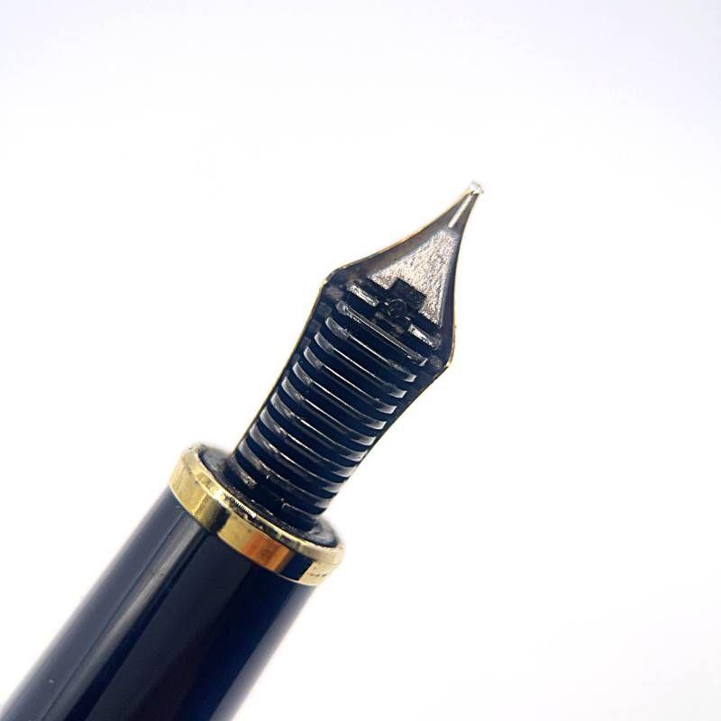 Used Rare SAILOR Magellan 14K Fountain Pen Marble Blue Gold Writing Unconfirmed TJ267-2