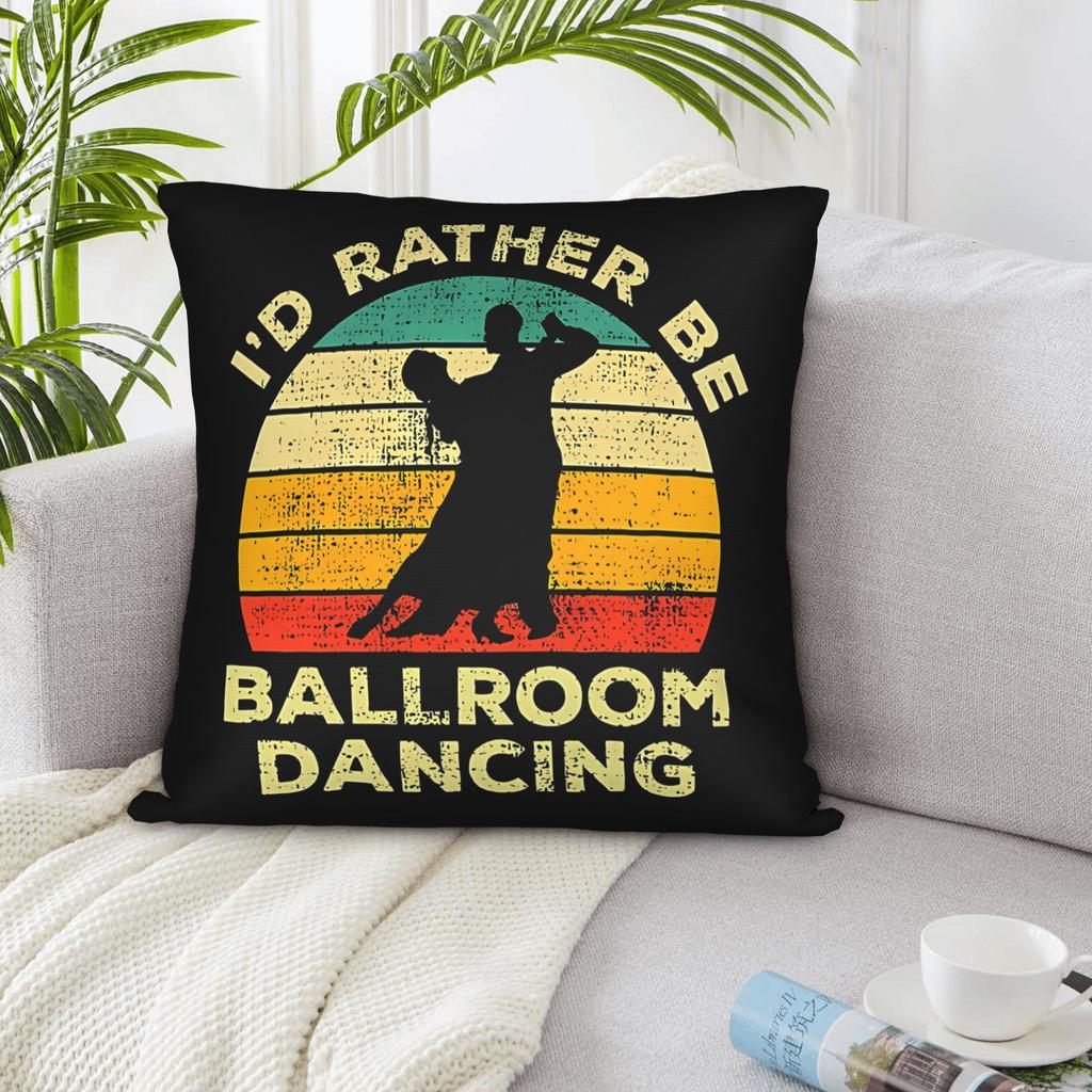 I d rather dance ballroom dance retro dance couple pillowcase retro living room bedroom home decoration cushion cover gift
