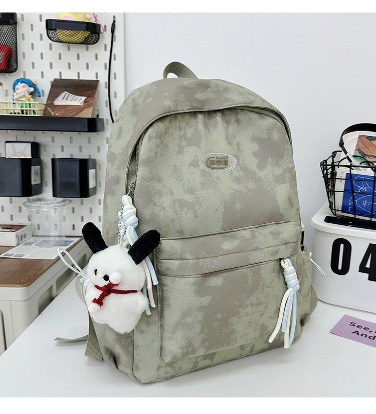 Schoolbag Japanese ins new schoolbag for college students simple tie-dye niche large-capacity junior high school and high school students backpack