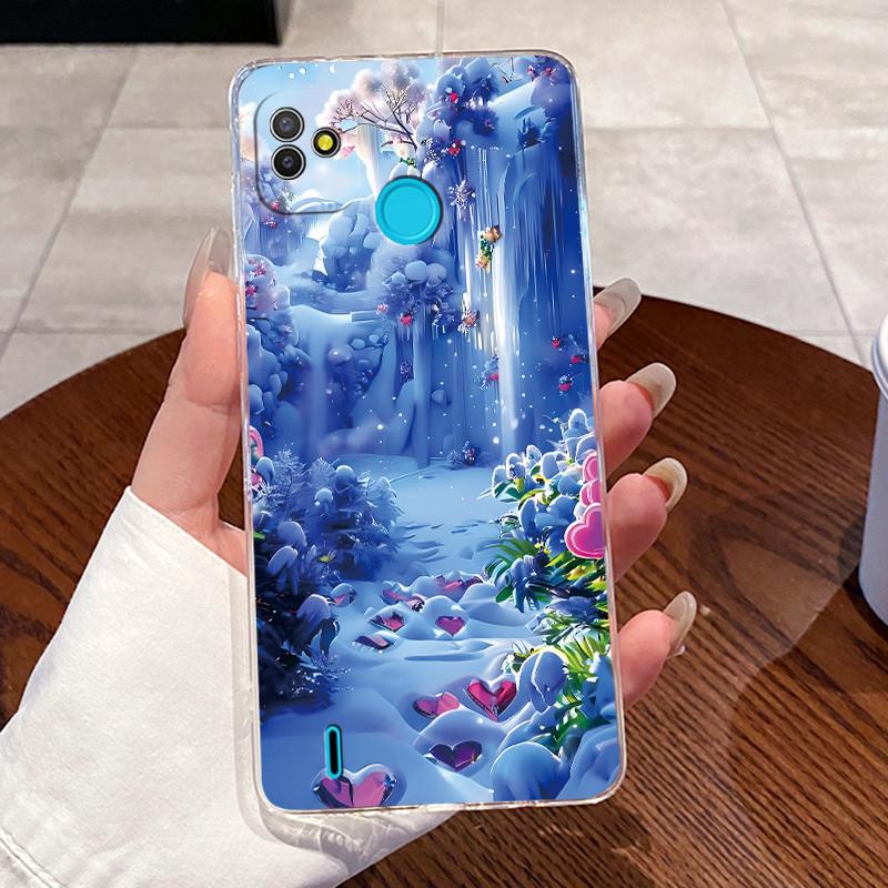 For Tecno Pop 5 Pop 4 Air Pop4 LTE Phone Case BD2 BD3 BD1 BD4 BD4a Shell Case Cute Cat Clear Silicone Soft TPU Jelly Back Cover