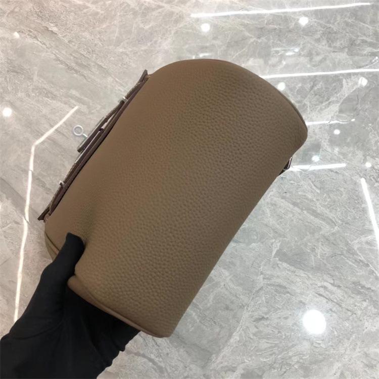 Sac de poitrine et sac à bandoulière unisexe en cuir véritable style collège