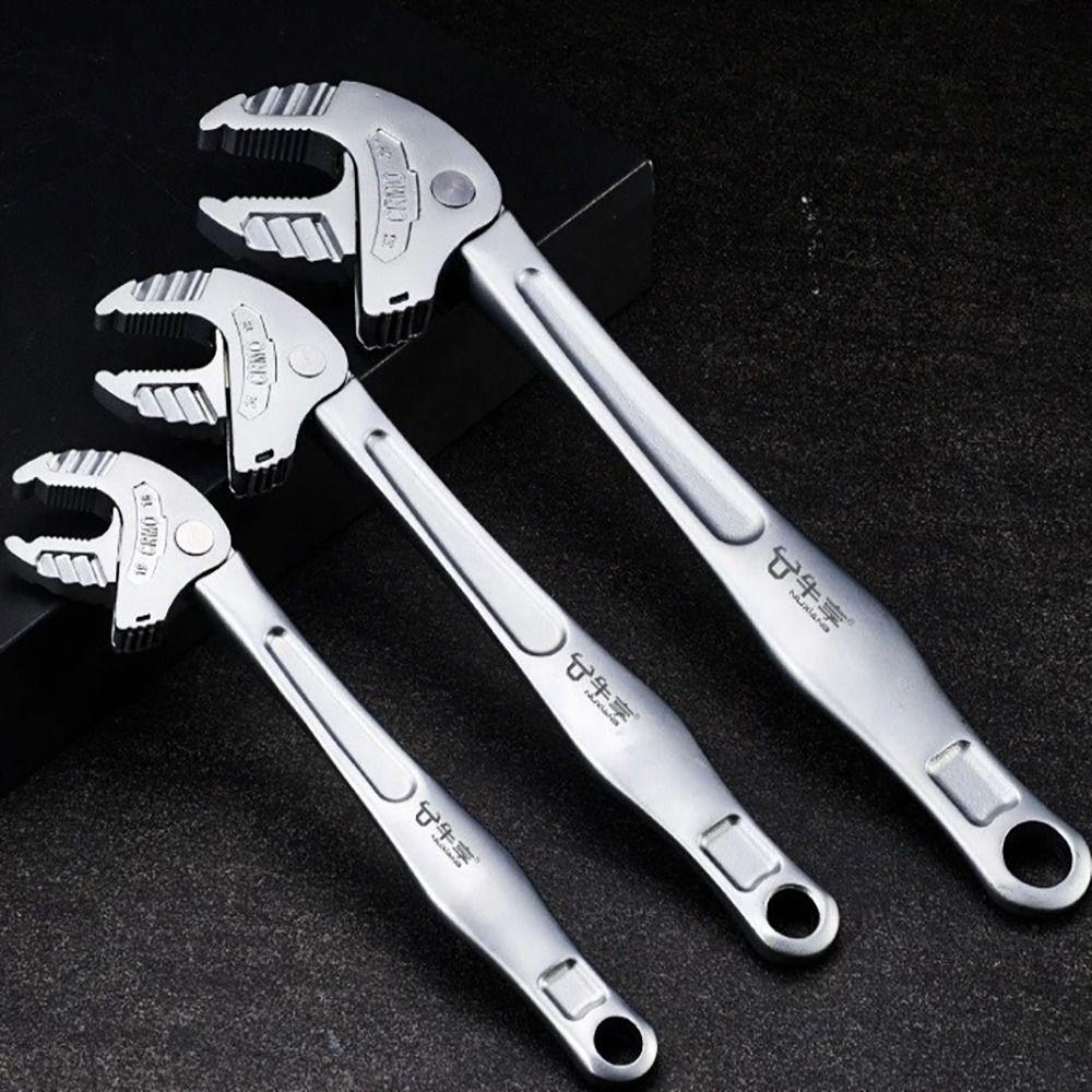 Chromium-molybdenum Steel Crab Claw Wrench Heavy-Duty Adjustable Adjustable Ratchet Wrench Multifunctional Self-Locking Wrench