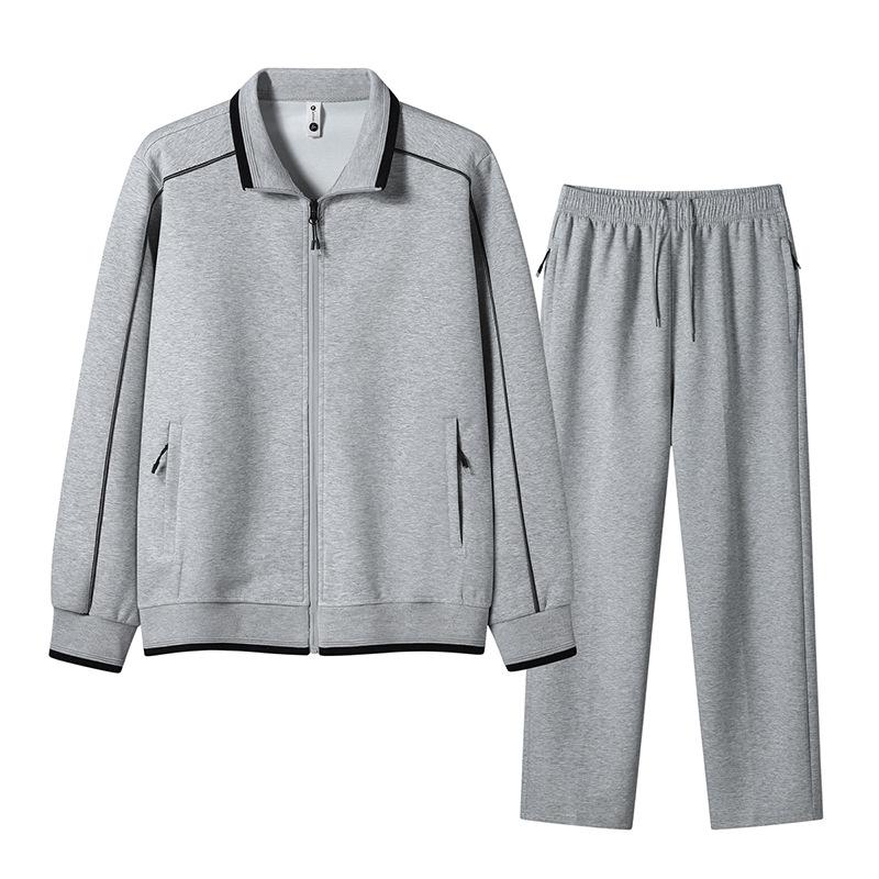 Men's Sports Suit, Casual Running Suit, Plus Size Loose Jacket, Long Pants