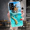 Cool Animal Big Cat Tiger Soft Phone Case For Samsung Galaxy A12 A22 A32 A52 A72 A02S A51 A50S A71 A70 A31 A20S Note 20 Ultra S1