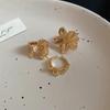 Gold Plated Zircon Pearl Glass Tassel Open Ring - Luxury Statement Piece Ring