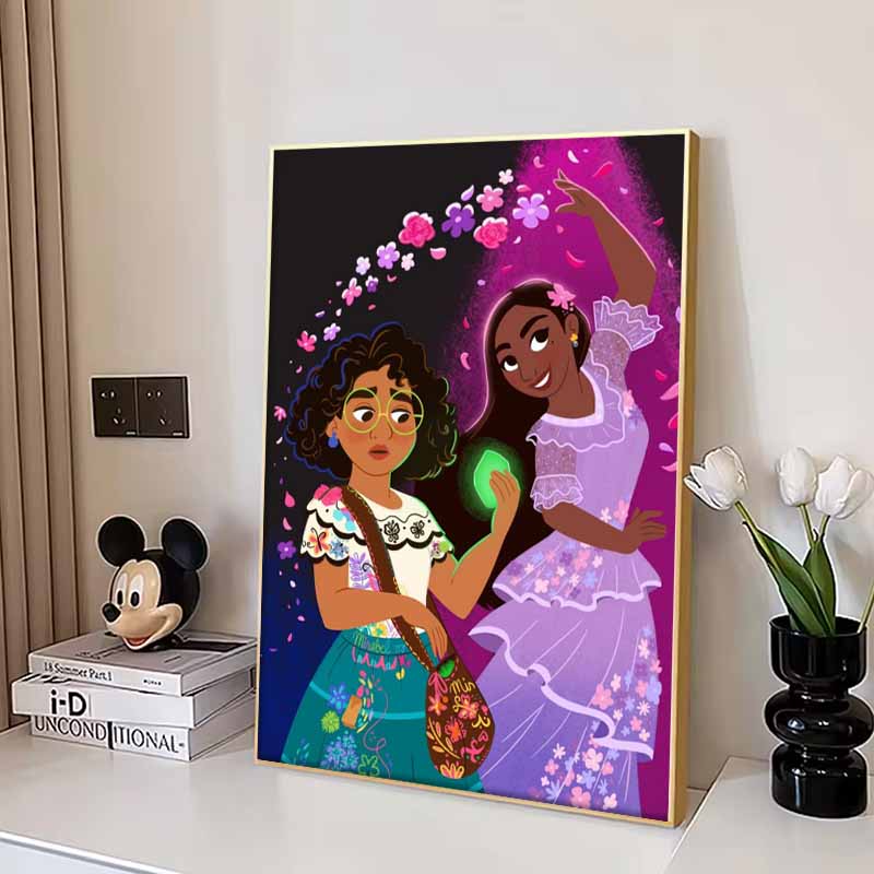 Disney 5D DIY Diamond Painting Mirabelle and Isabellas Magical Moments Illustration Embroidered Mosaic Cross Stitch Home Decor Gifts and Crafts