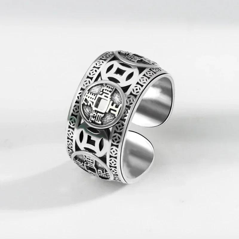 

Новинка в Таиланде, пять монет императоров, стильные мужские кольца, винтажные, широкие, классический дизайн, ювелирные изделия для коктейлей, банкетов и вечеринок resizable