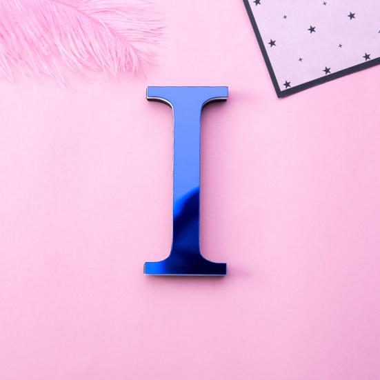 Wall Sticker Letter DIY Design Colorfast Acrylic Effect Mirror Wall Decor for Living